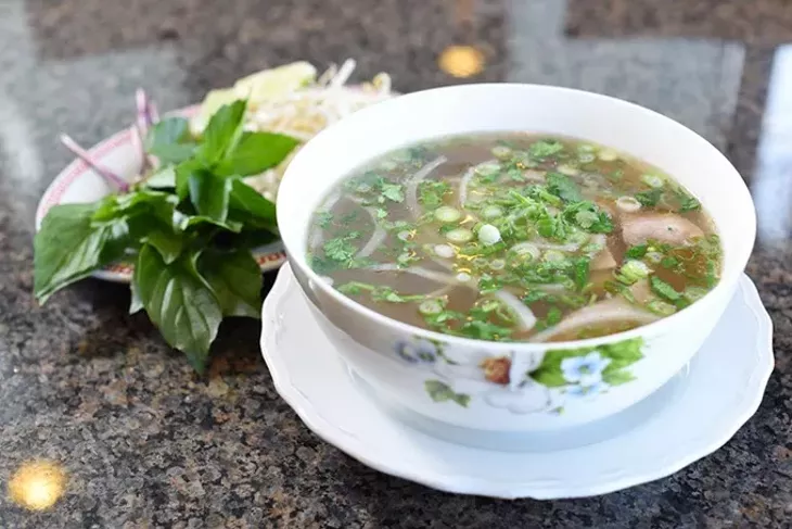 Pho tai at Gia Gia Vietnamese Family Restaurant, Friday, March 4, 2016. - GARETT FISBECK