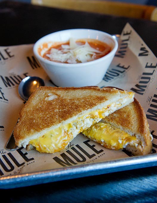 Big Ass Grilled Cheese (Feeling Bleu) at The Mule in Oklahoma City, Wednesday, Feb. 10, 2016. - GARETT FISBECK
