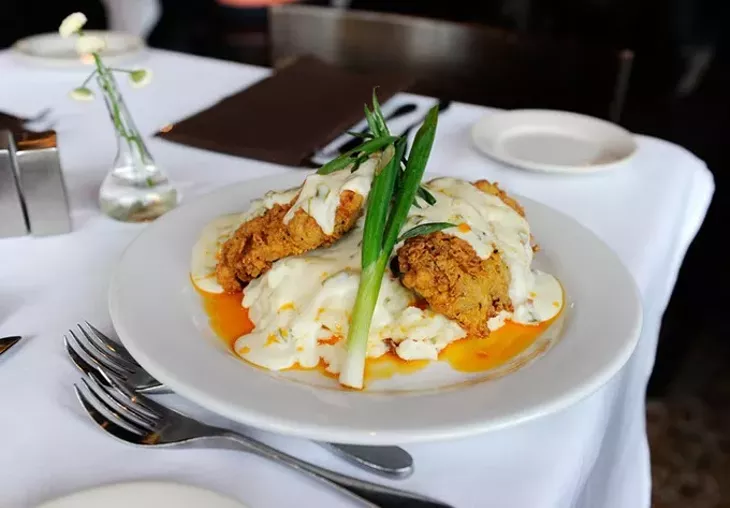 Chicken fried steak with jalapeno gravy at Cheevers in Oklahoma City, Tuesday, Dec. 22, 2015. - GARETT FISBECK