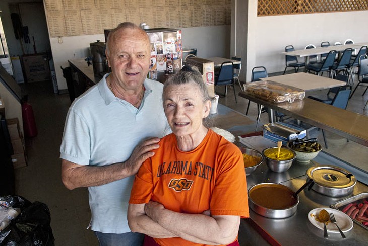 Brother and sister, Dimitrios Smirlis and Mary Mihas, make and sell hotdogs, and have for many years, at the Capitol Hill Coney Island location.  mh