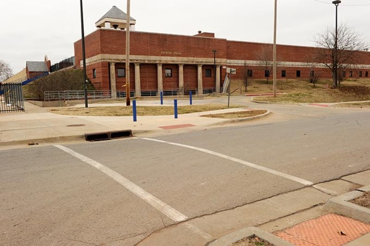 Crosswalk near Eugene Field Elementary in Oklahoma City, Tuesday, Dec. 30, 2014. - GARETT FISBECK
