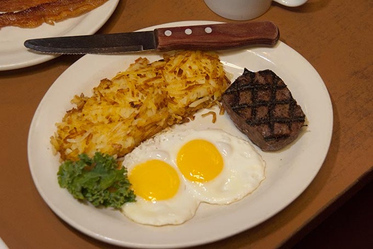 Steak and eggs at Cattleman's Steakhouse. (Mark Hancock / File)