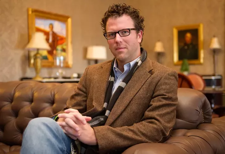 Rep. Jason Dunnington poses for a photo at the Oklahoma State Capitol, Wednesday, Dec. 31, 2014. - GARETT FISBECK