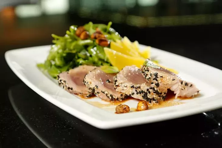 Sesame seared ahi tuna at The George. - GARETT FISBECK