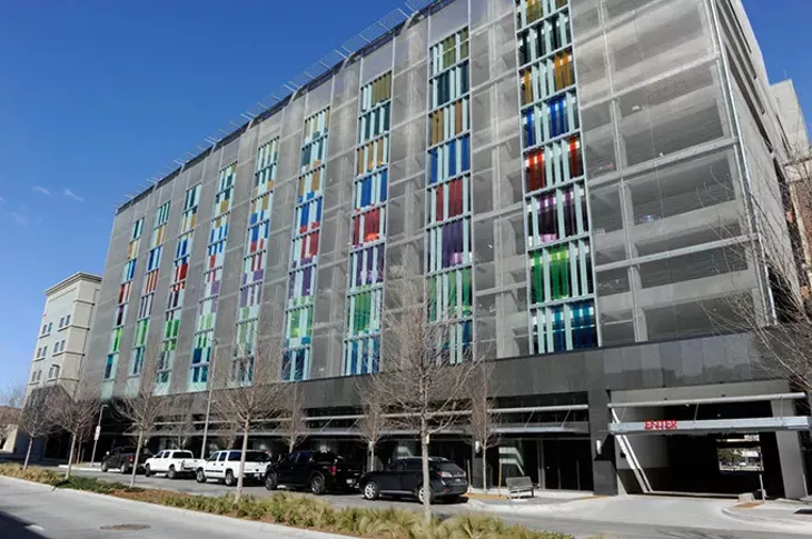 Parking garage building that will house Clarity Coffee in Oklahoma City, Wednesday, Feb. 18, 2015. - GARETT FISBECK
