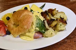 Eggs Cordon Bleu at Joey's Cafe, 12325 N. May Avenue in Oklahoma City, 1-13-16. - MARK HANCOCK