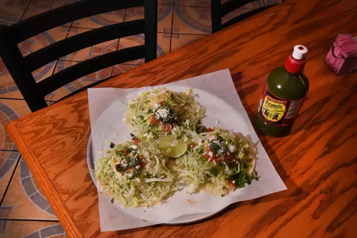 Tacos at Chiltepes, in the Plaza District of Oklahoma City, 1-19-16. - MARK HANCOCK