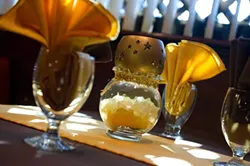 Queen of Sheba formal dinner setting. (Shannon Cornman)