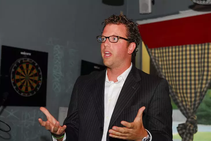 Jason Dunnington thanked his supporters after winning the House District 88 Democratic Primary against Paula Sophia. - MARK HANCOCK