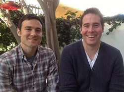 Rob Belushi and Jon Barinholz are LA-based improv duo Sheldon. - PROVIDED