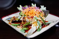 Hamachi-Kama at Okura Sushi in Oklahoma City, Wednesday, Nov. 11, 2015. - GARETT FISBECK