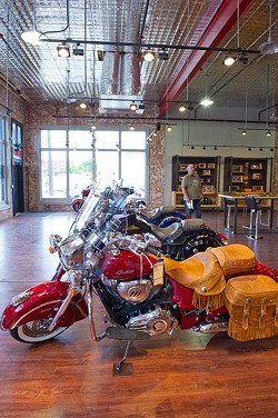 The vintage Indian Motorcycle show room sits near historical Automobile Alley on 10th Street.Photo/Shannon Cornman - SHANNON CORNMAN