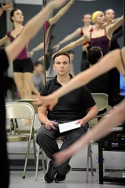 Artistic director Robert Mills during a rehearsal of the Nutcraker in Oklahoma City, Sunday, Nov. 21, 2014. - GARETT FISBECK