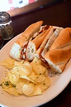 Chicken parmigiana sub sandwich at Sandro's New York Style Pizza & Pasta in Moore. mh
