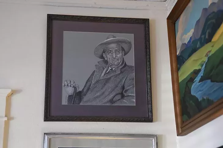 A student portrait of Oscar Brousse Jacobson. (Mark Hancock)