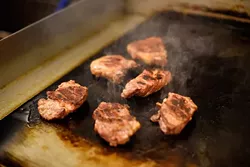 Steaks at Fuze, Monday, April 4, 2016. - GARETT FISBECK