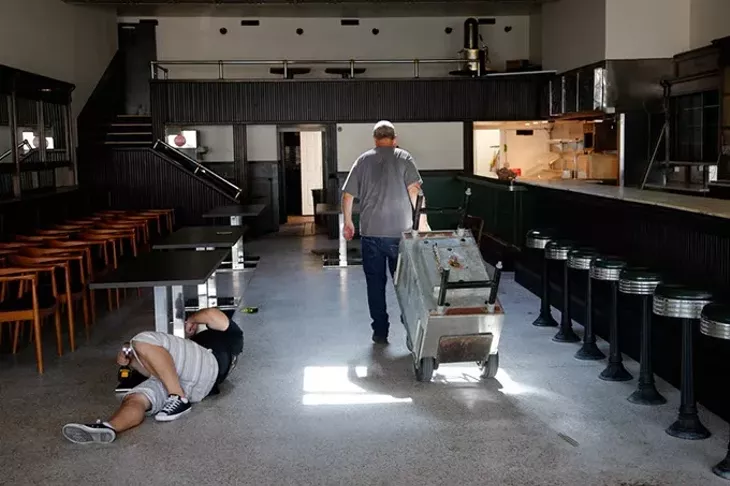Renovations at VZD's in Oklahoma City, Wednesday, June 24, 2015. - GARETT FISBECK