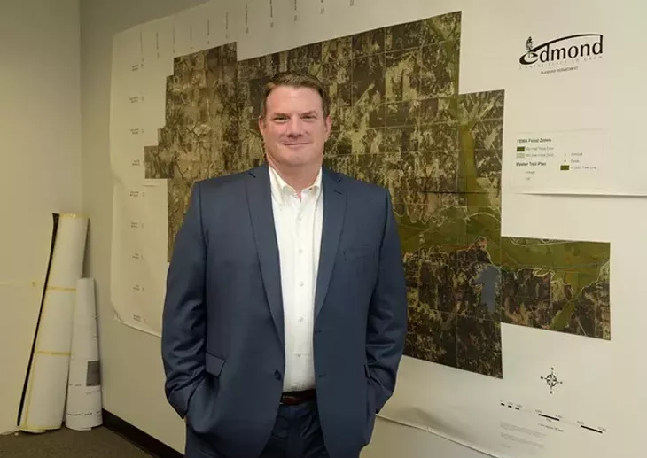 Randy Entz poses for a photo at the City of Edmond Planning Department, Tuesday, July 18, 2017. - GARETT FISBECK