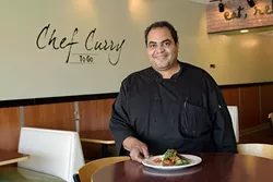 Chef Kendall Curry poses for a photo at Chef Curry To Go, Wednesday, May 31, 2017. - GARETT FISBECK