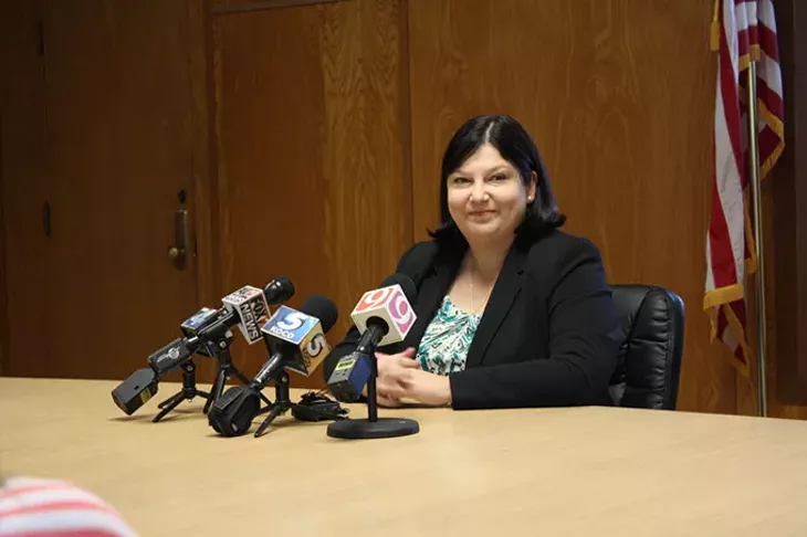 Associate Superintendent Aurora Lora proposes creating a district equity fund for keeping specific programs in schools. (Laura Eastes)
