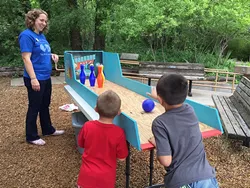 Interactive Bowling for Rhinos activity