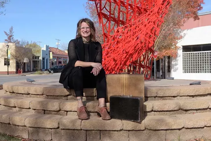Lisa Jean Allswede poses for a photo in the Paseo District in Oklahoma City, Thursday, Dec. 1, 2016. - GARETT FISBECK