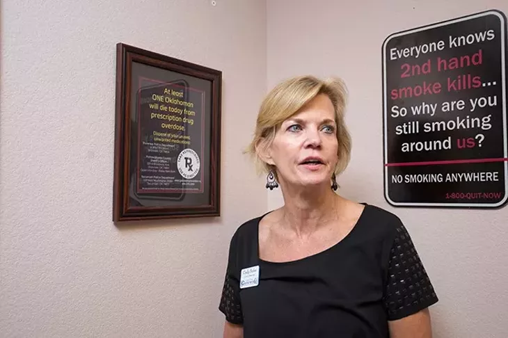 Clinical Director, Cindy Stober, gives a tour of the Gateway Prevention and Recovery facilities on Wednesday, June 29, 2016 in Shawnee, Oklahoma. - EMMY VERDIN