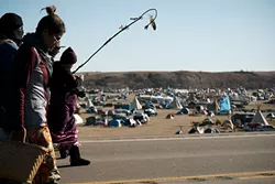 Photos from Standing Rock tribal protests at Standing Rock Sioux Indian Reservation in North Dakota. Taken week of Nov. 1 2016. MANDATORY CREDIT Wade Dunstan / for Oklahoma Gazette — NO ARCHIVE, ONE-TIME USE ONLY FOR 11.16 OKLAHOMA GAZETTE - WADE DUNSTAN / DAVID CLEELAND