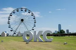 Ferris in the Wheeler District in Oklahoma City, Wednesday, July 13, 2016. - GARETT FISBECK