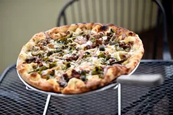 Brisket Pizza at The Wedge, Friday, March 18, 2016. - GARETT FISBECK