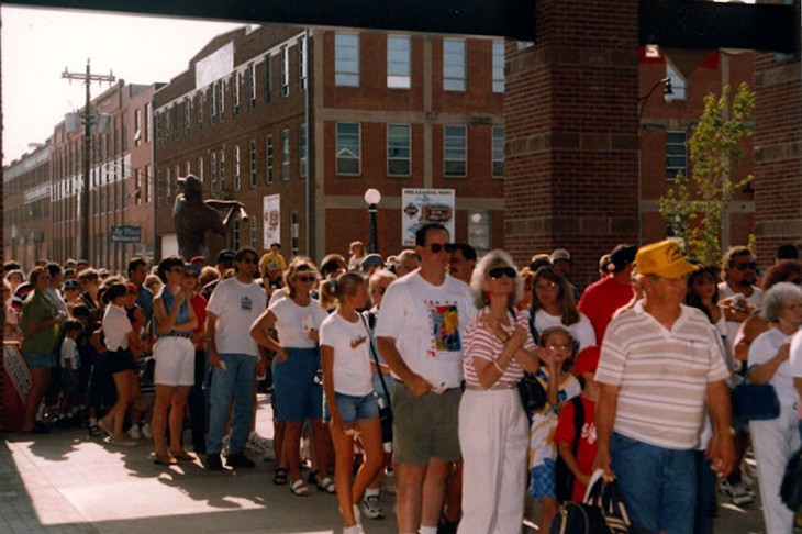 As the city recovered from the oil bust of the &#146;80s and the 1995 Oklahoma City bombing, Bricktown Ballpark drew crowds &#151;&nbsp;and hope &#151; as it spawned urban renewal as the first completed MAPS project downtown. (Oklahoma City Dodgers / provided / file)