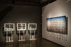 Adam Lanman&#146;s interactive installation &#147;Earth Air Water&#148; and Beatriz Mayorca&#146;s &#147;Angel Fall&#148;
