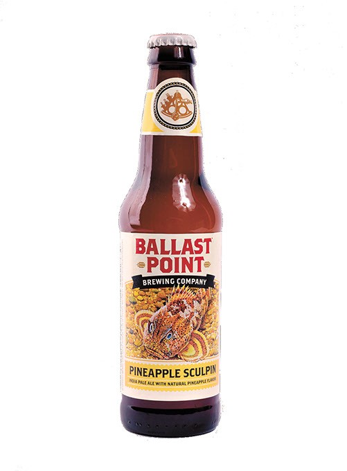 Ballast Point Pineapple Sculpin for Oklahoma Gazette Summer Brew Review 2017. - GARETT FISBECK