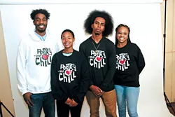 Gregory II center right has worked with a dedicated staff of volunteers to grow the popularity of his Poetry and Chill spoken word and music showcase. | Photo provided