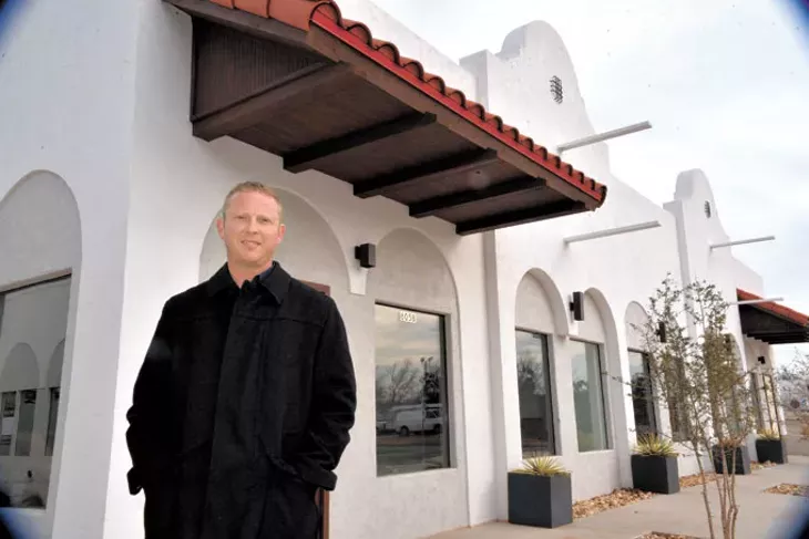 Developer Jeremy Foraker designed Pueblo at Paseo, which houses nine businesses at the corner of 28th Street and Dewey Avenue. | Photo Jacob Threadgill