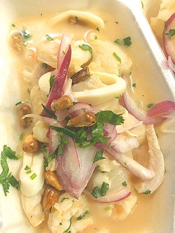 Ceviche at Zarate&#146;s includes octopus, shrimp and tilapia. (Photo Jacob Threadgill)