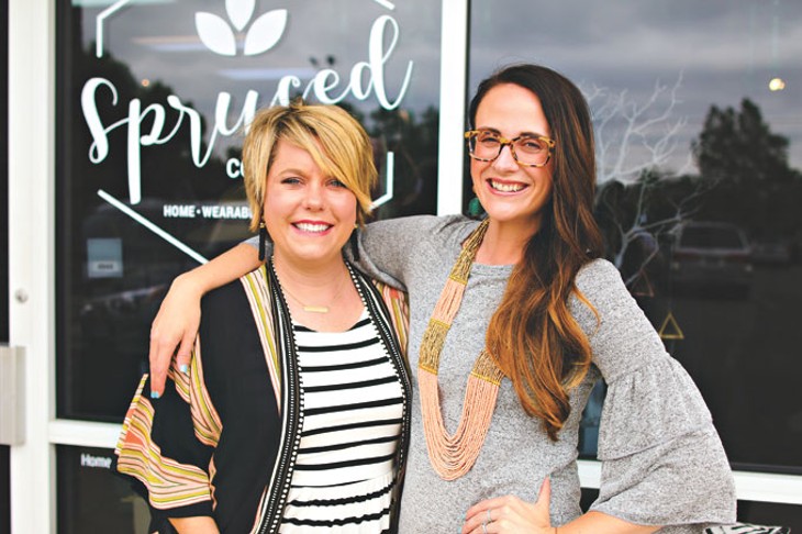 Allison Griffith left partnered with Ali Jackson right and two others to open Spruced Cooperative. | Photo Splendiferous Photography / Spruced Collective / provided