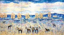 Theodore Waddell’s “Argenta Horses” | Image National Cowboy & Western Heritage Museum / provided