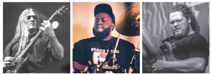 from left Guitarist Jay Gleason, drummer Byron Collins and bassist Eric Harris of Locan Man Ruins Everything (Photos Ryan Magnani / provided)