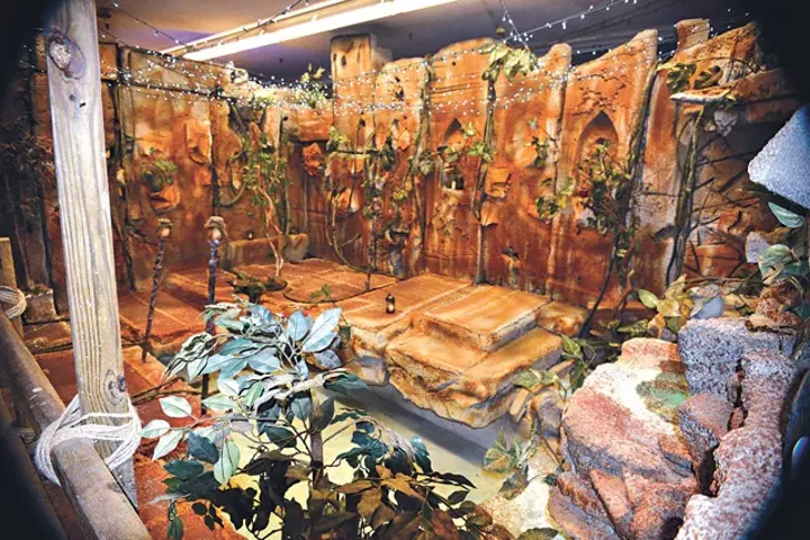 The Haunted Attraction space was recently changed from a Halloween setting for Christmas-themed events like Santa’s Lair. (Photo Jacob Threadgill)