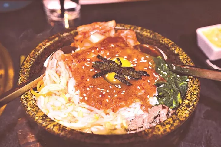 Korean dishes like bibimbap are also on Wagyu’s menu. (Photo Jacob Threadgill)