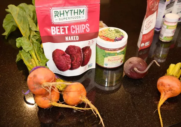 Beet greens provide twice as many nutrients as kale, and beet root is an excellent pre-workout snack. (Photo Jacob Threadgill)
