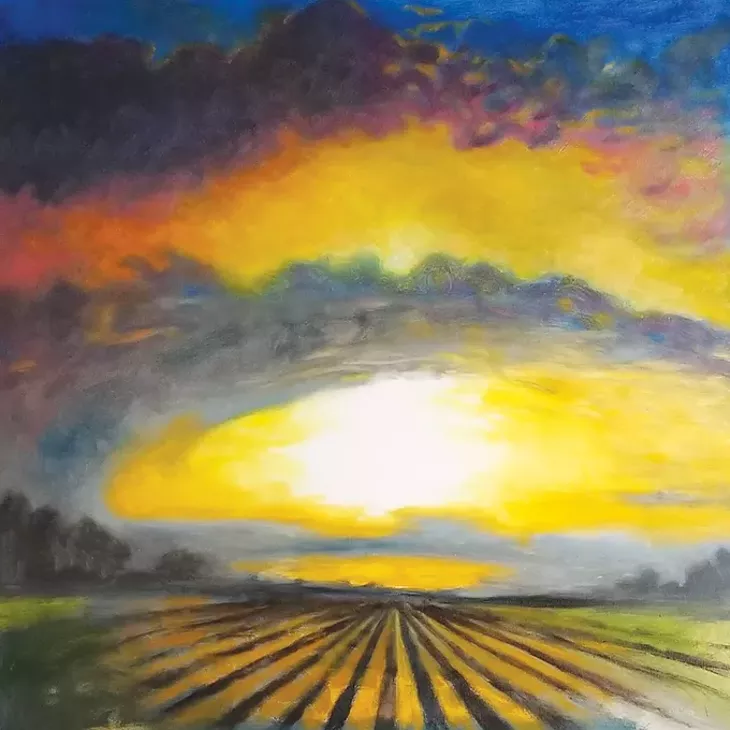 “Sunrise Over a Field” by J. Chris Johnson - PROVIDED