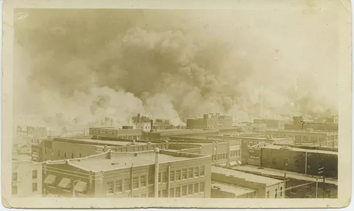 The burning of Greenwood. - TULSA HISTORICAL SOCIETY & MUSEUM / PROVIDED