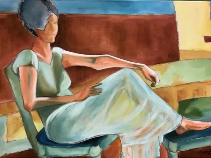 “Woman Lounging” by Beth Wilhelm - PROVIDED