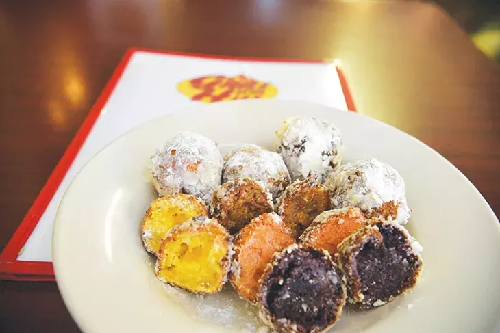 Fritter flavors include apple cinnamon, blueberry-lime, strawberry-pineapple and peach. - JACOB THREADGILL