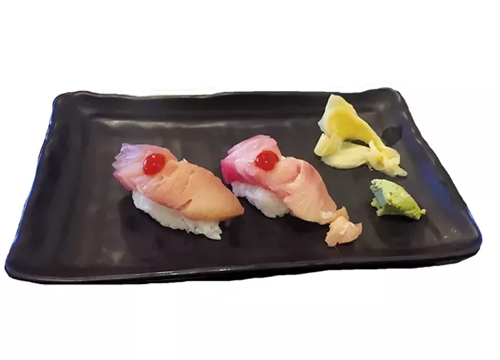 Yellowtail nigiri arrived uneven and with palate-obscuring Sriracha. - JACOB THREADGILL