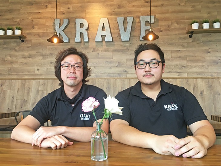 Jun Koo and David Kim are co-owners of Krave Teriyaki. - JACOB THREADGILL