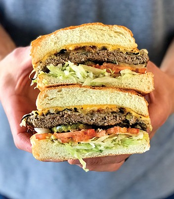 Tucker’s Onion Burger added the plant-based Impossible Burger to its menu full-time this year. - PROVIDED