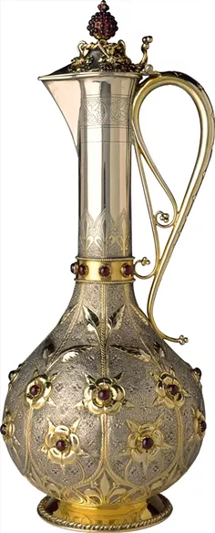 A claret jug designed by John Hardman Powell, manufactured by John Hardman & Co. - OKLAHOMA CITY MUSEUM OF ART / BIRMINGHAM MUSEUMS TRUST / PROVIDED